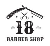 Barber Shop 18 - logo black